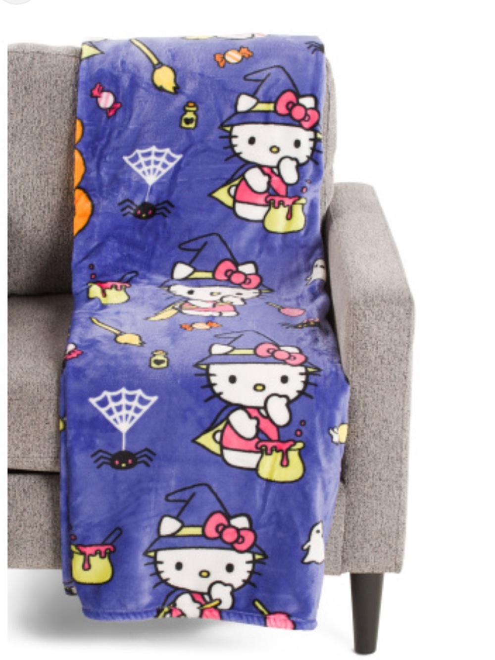 Hello Kitty Halloween Throw Blanket